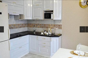 سرامیک بین کابینتی سفید طلایی + بهترین قیمت خرید