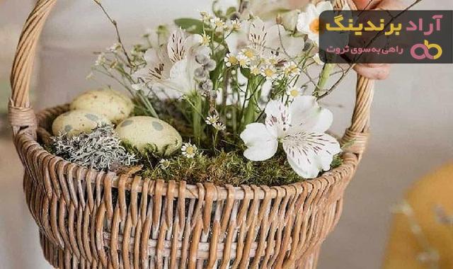 قیمت خرید سبد حصیری گلدان + مشخصات، عمده ارزان