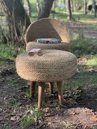 خرید جدیدترین انواع پاف حصیری بدون پایه