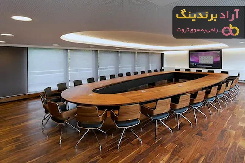 خرید جدیدترین انواع میز کنفرانس شیشه ای