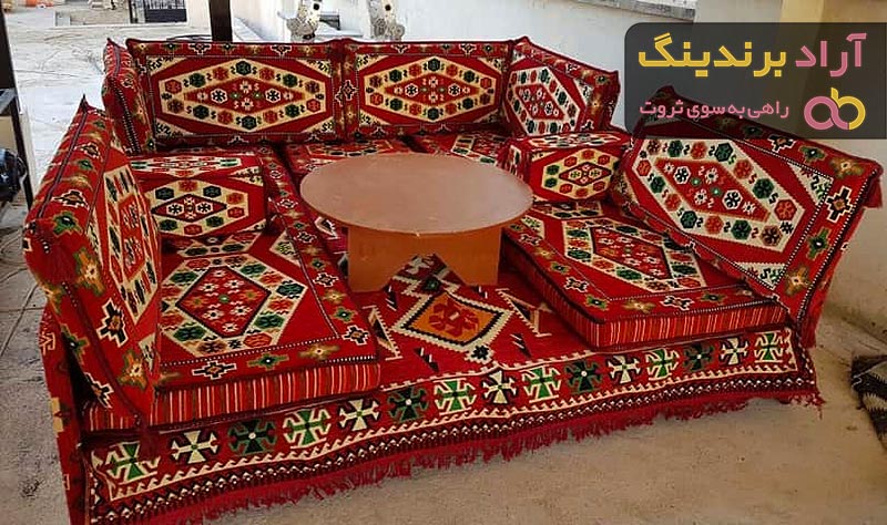 خرید و قیمت انواع پشتی سنتی گلیم