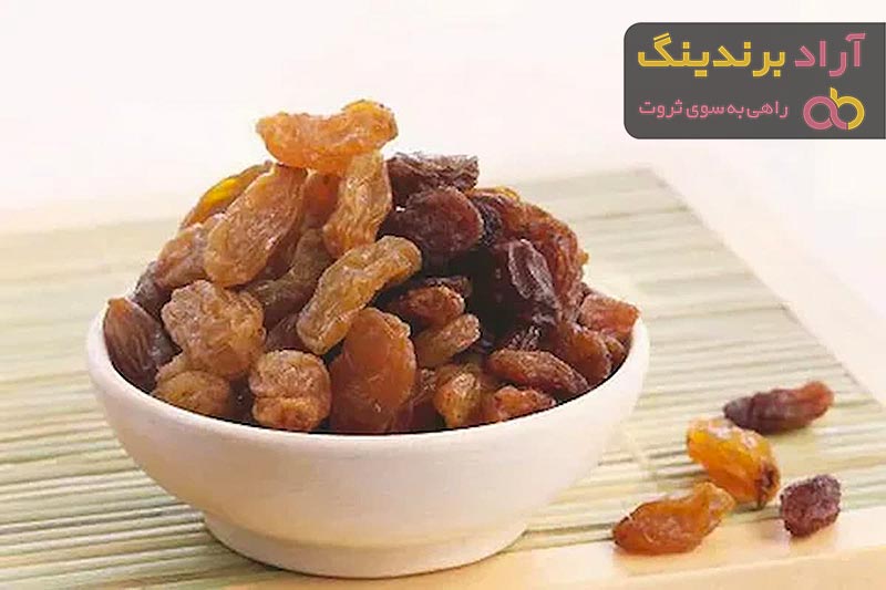 خرید کشمش طلایی بلند بی دانه + قیمت عالی در تهران