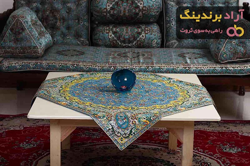 قیمت خرید رومیزی ترمه ابریشمی + مشخصات، عمده ارزان