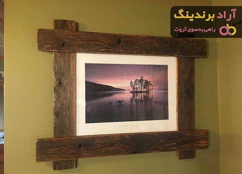 طرح قاب عکس چوبی دست ساز | خرید با قیمت ارزان