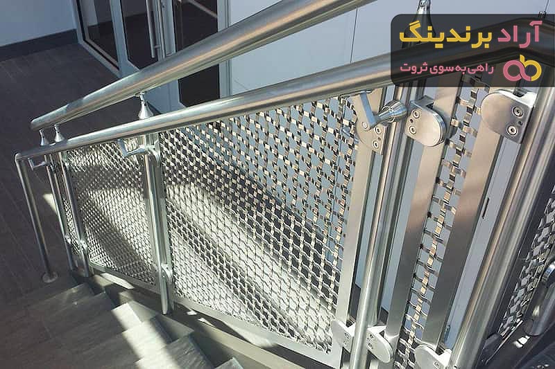 خرید نرده استیل نقره ای  تهران + بهترین قیمت