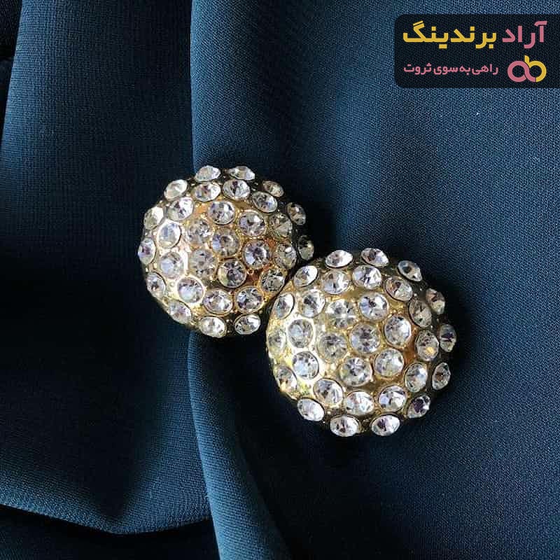 خرید دکمه نگین دار دو طرفه + قیمت عالی