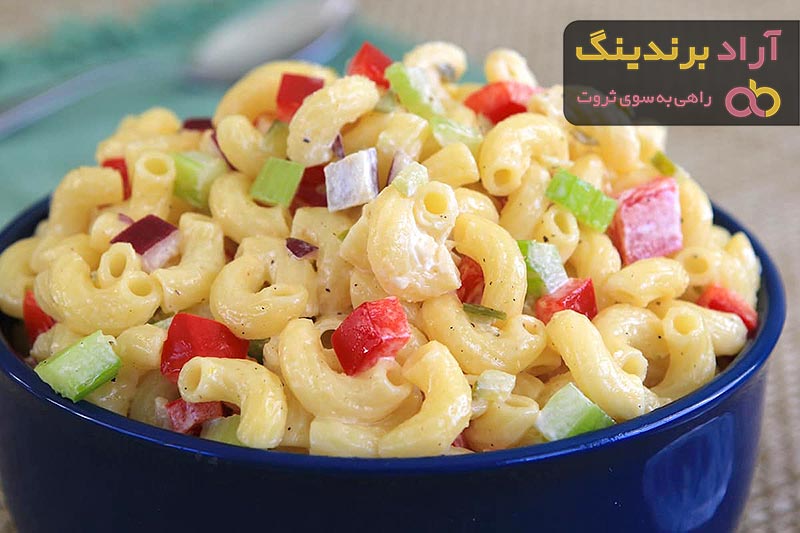 خرید بهترین انواع سالاد ماکارونی با قیمت ارزان