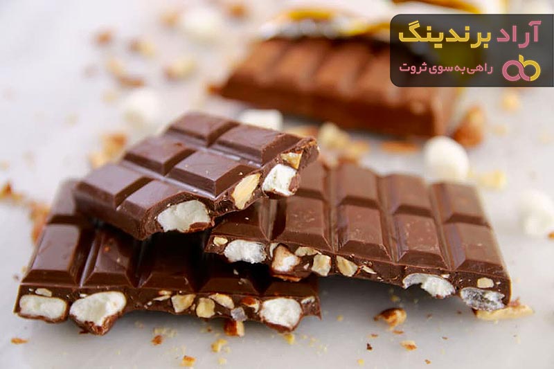 شکلات تلخ با مغز فندق | خرید با قیمت ارزان
