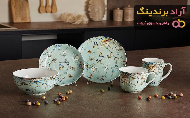 خرید و قیمت ظروف چینی گل برجسته مشهد