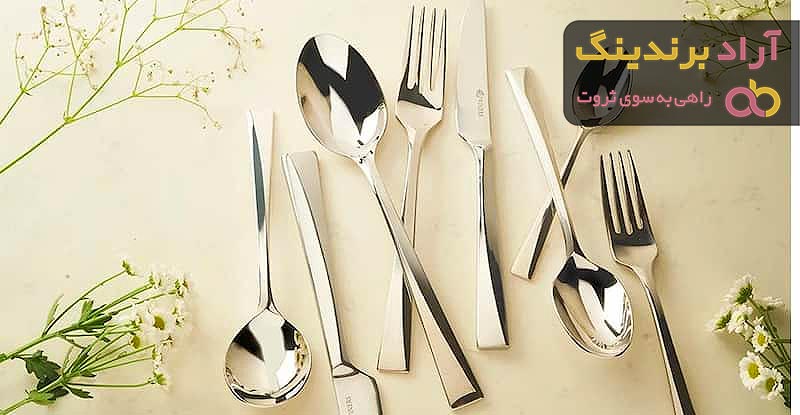 خرید قاشق چنگال طلایی و نقره ای با قیمت استثنایی