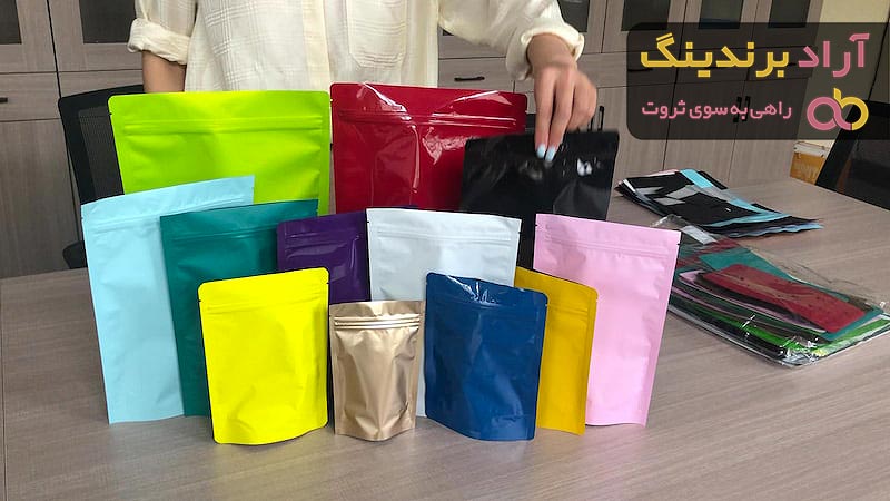 خرید و قیمت پاکت شفاف متالایز زیپ دار