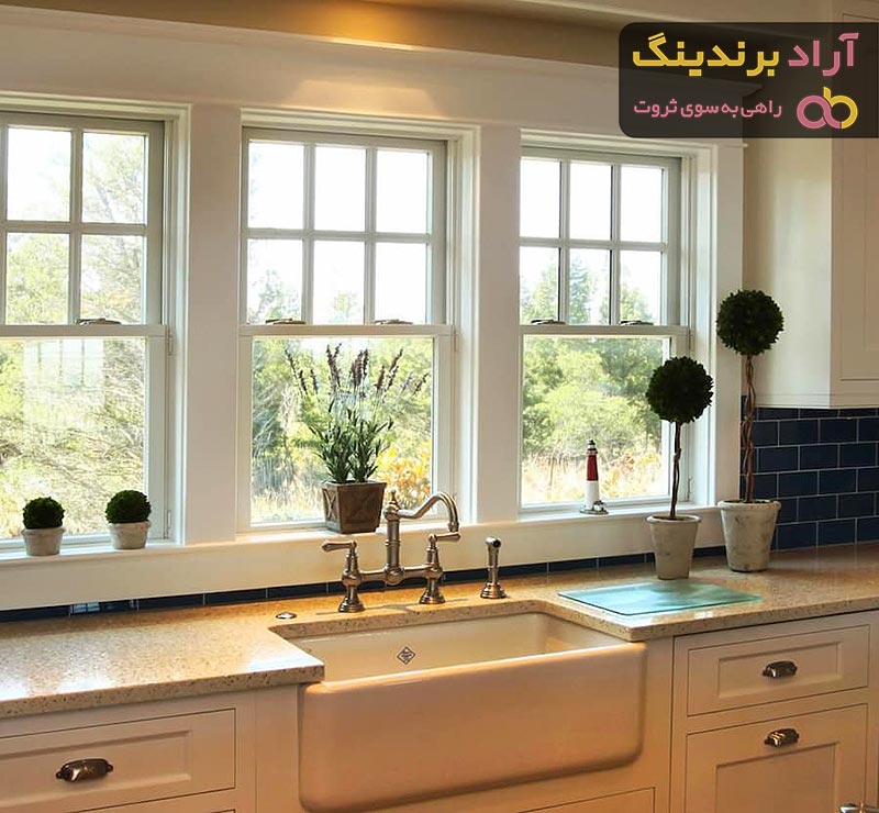 قیمت پنجره بین کابینت + خرید