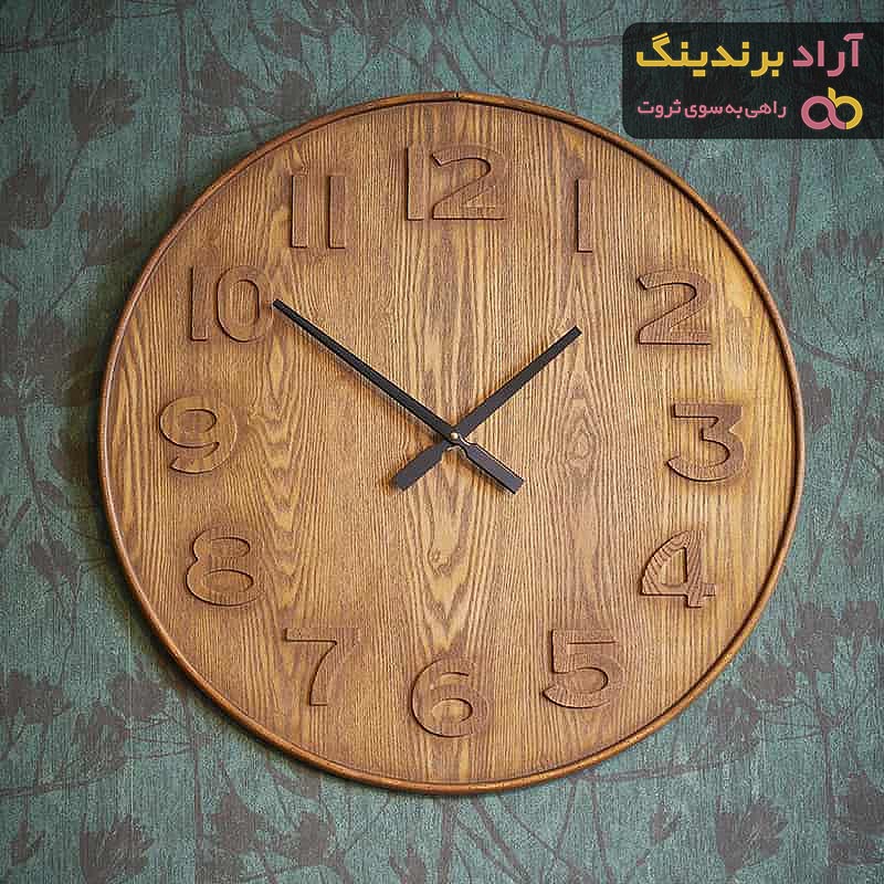 خرید ساعت دیواری چوبی کلاسیک با قیمت استثنایی