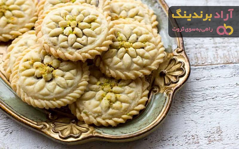 قیمت شیرینی قندی پودری گردویی