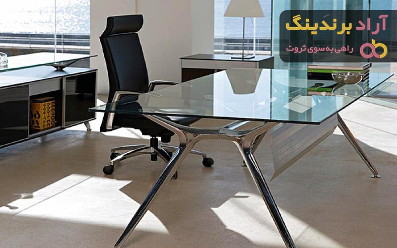 قیمت میز مدیریتی شیشه ای + خرید