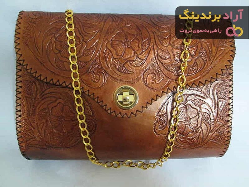 قیمت کیف چرم زنانه حکاکی شده