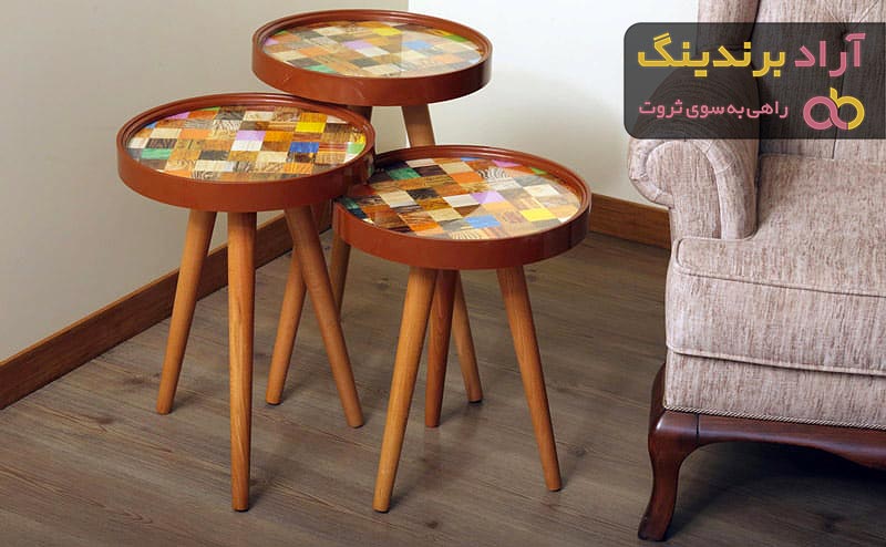 قیمت میز عسلی تاشو چوبی