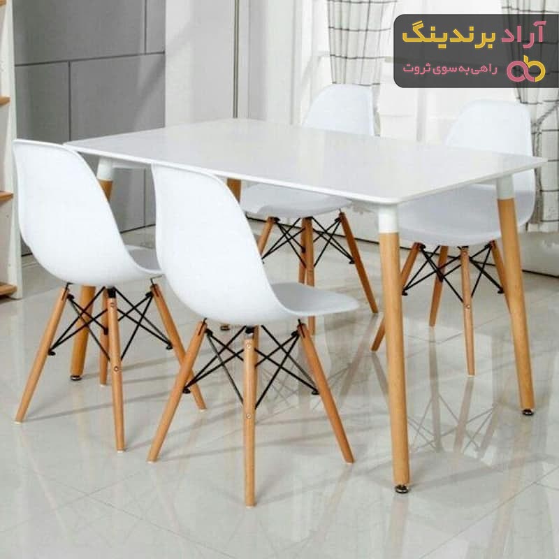 قیمت صندلی پلاستیکی پایه چوبی + خرید