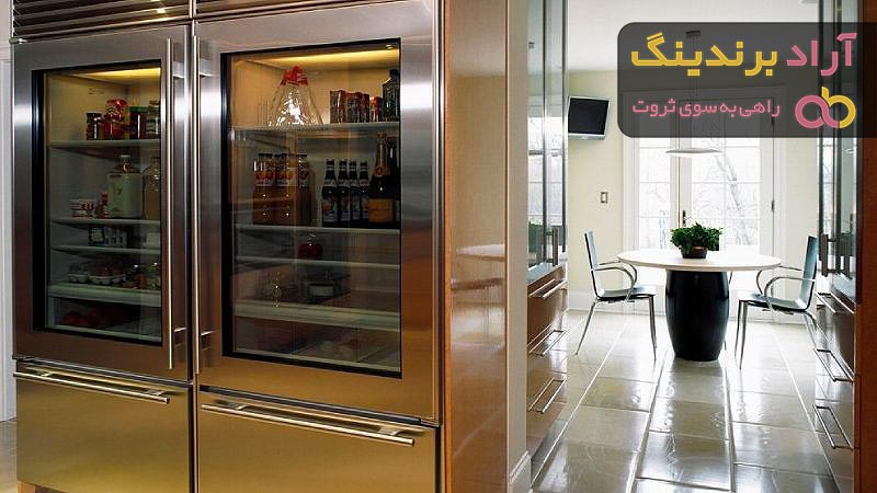 قیمت یخچال ویترینی ایستاده چهار درب