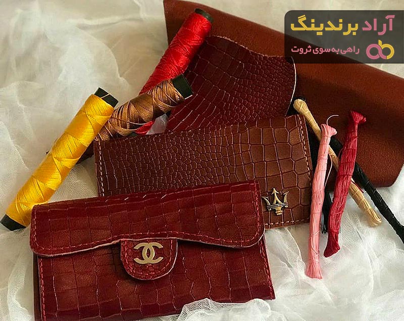 قیمت کیف پول چرم زنانه دست دوز