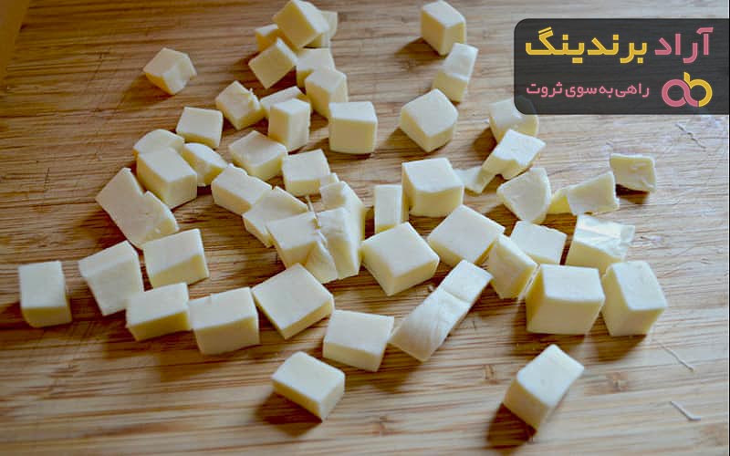 قیمت پنیر موزارلا مکعبی