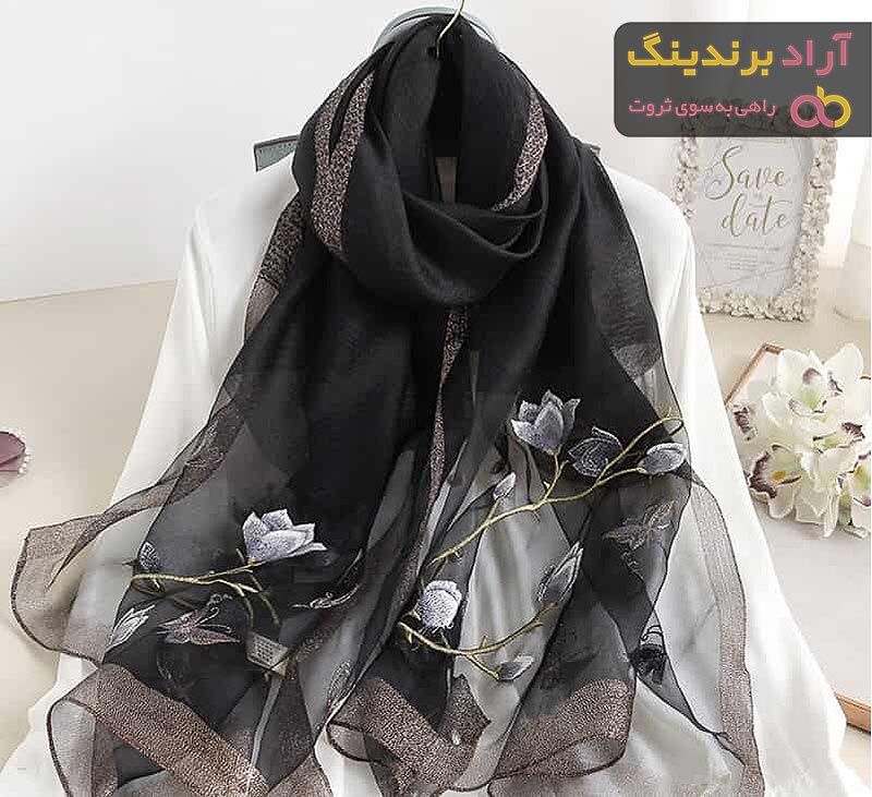 قیمت شال حریر مشکی