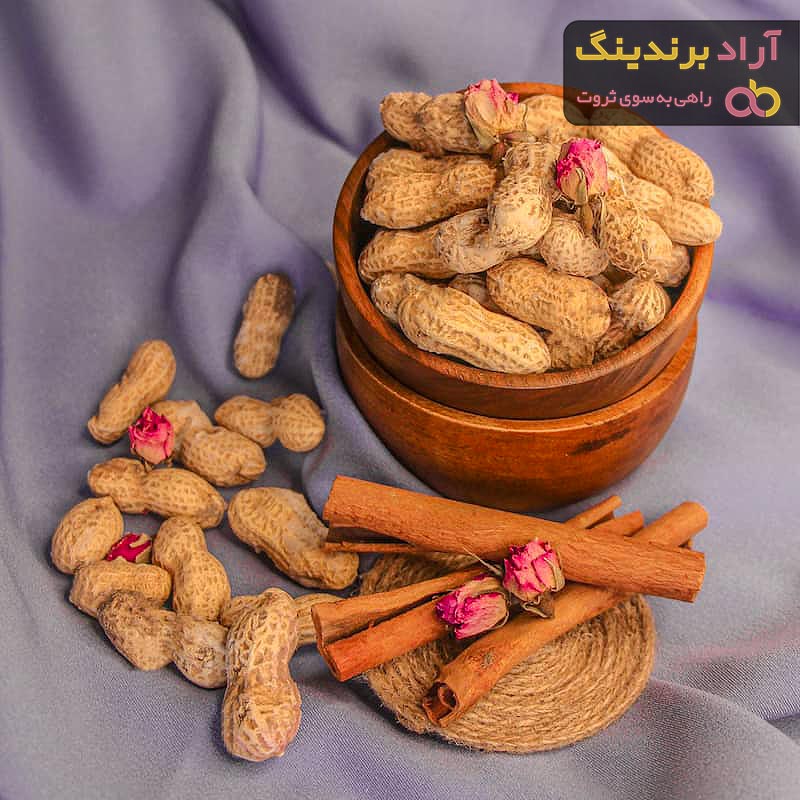 قیمت بادام زمینی با پوست خام