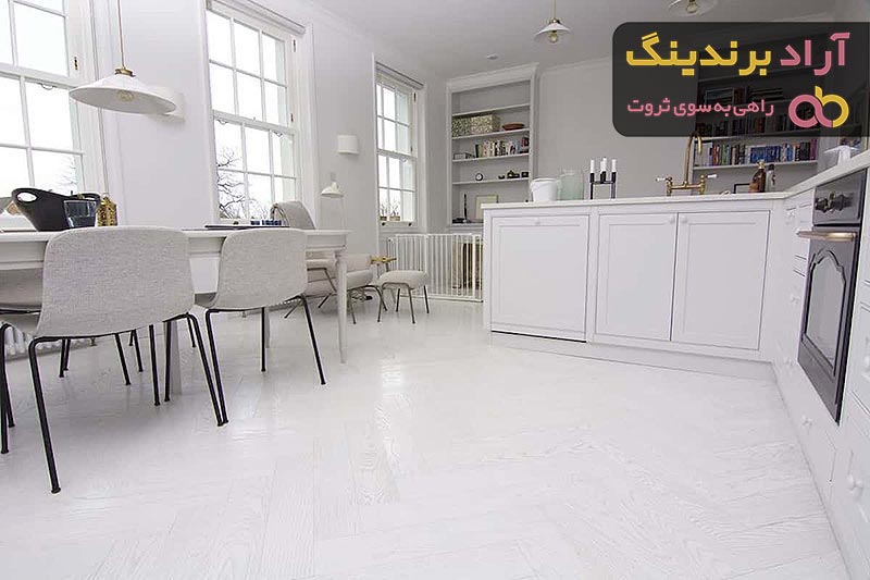 قیمت پارکت سفید براق