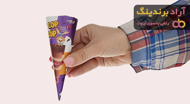 قیمت شکلات قیفی لپ لپ