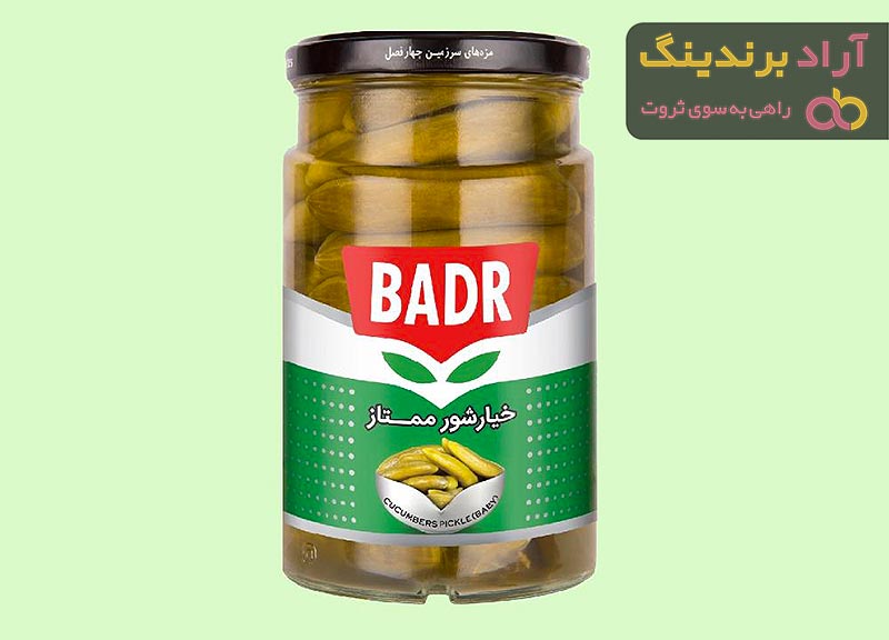 قیمت خیارشور شیشه ای بدر