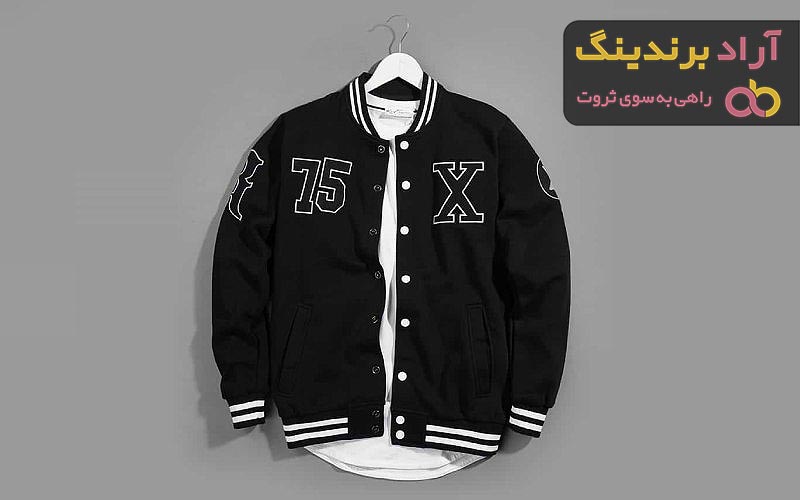 سویشرت بیسبالی؛ طرح دخترانه در 3 رنگ مشکی، سبز، قرمز + قیمت خرید