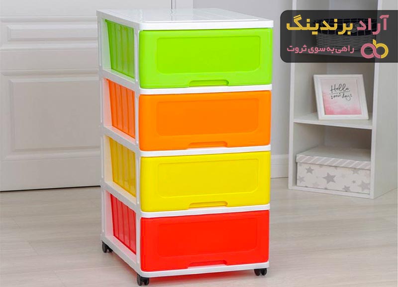 قیمت قفسه پلاستیکی کشویی