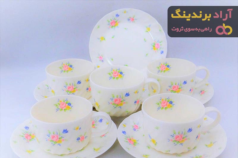 سرویس آرکوپال طرح جدید شیک برای جهیزیه عروس + 12، 6 نفره