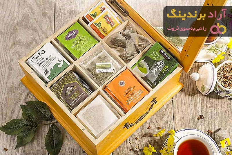 قیمت جعبه دمنوش چوبی