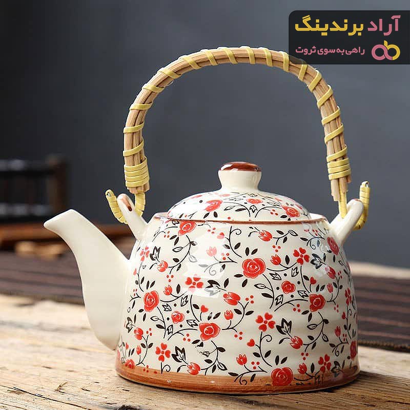 قیمت قوری چینی دسته حصیری