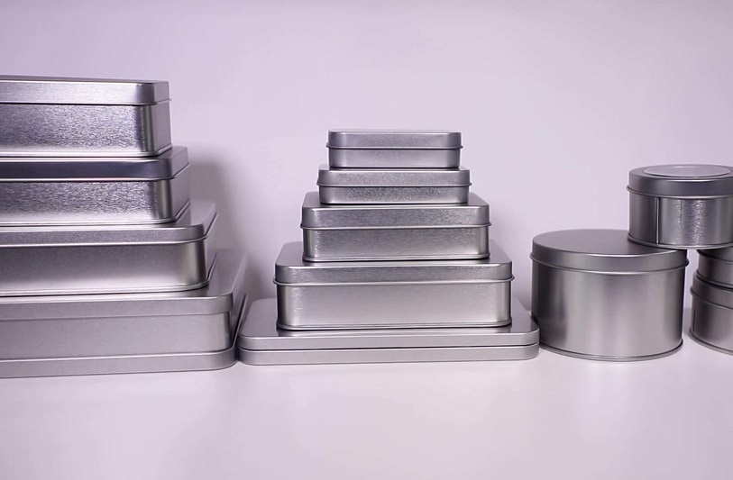 قیمت قوطی فلزی چهارگوش