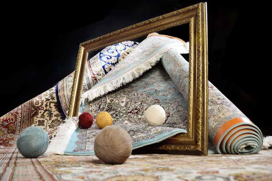 قیمت فرش ابریشم ذرع و نیم