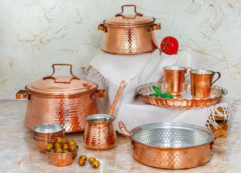 قیمت ظروف مسی ورکاده