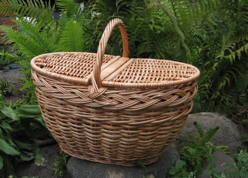 قیمت سبد حصیری مناسب نوزاد، نان، پایه دار