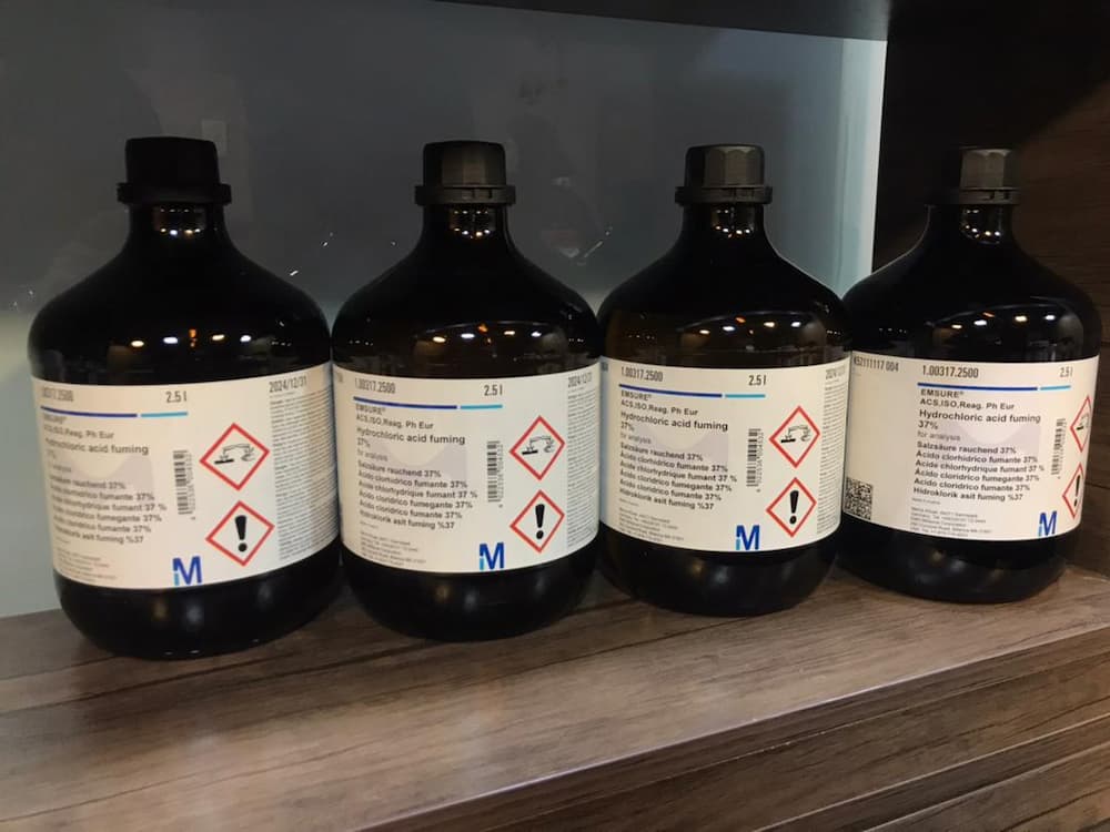 قیمت اسید کلریدریک 37 درصد مرک