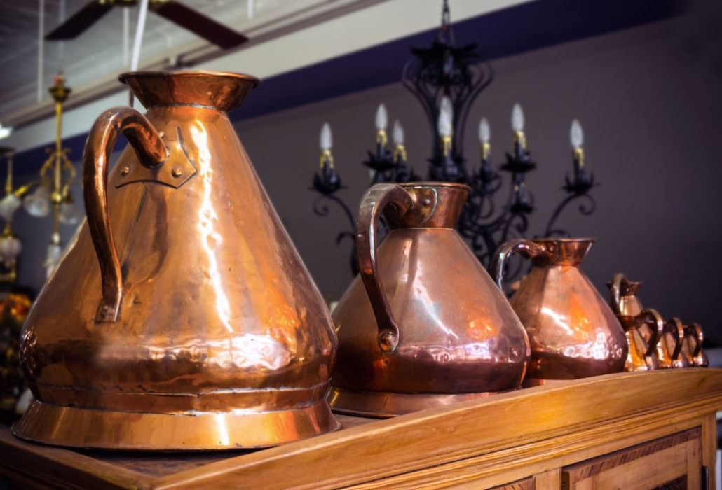 ظروف مسی الماس تراش؛ خاتم کاری شده 3 کاربرد پذایرایی غذاخوری گلدان