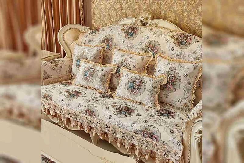 کاور مبل سلطنتی (روکش)؛ دوخت پارچه ای، ژله ای، پلاستیکی با سایز 7، 9 نفره
