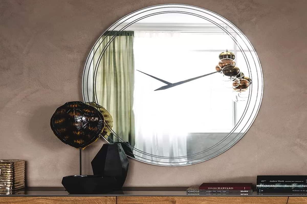 قیمت ساعت دیواری آینه ای تولیکا