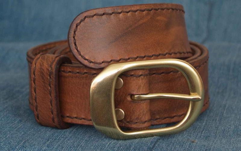 کمربند چرم دست دوز؛ مصنوعی طبیعی (female male)