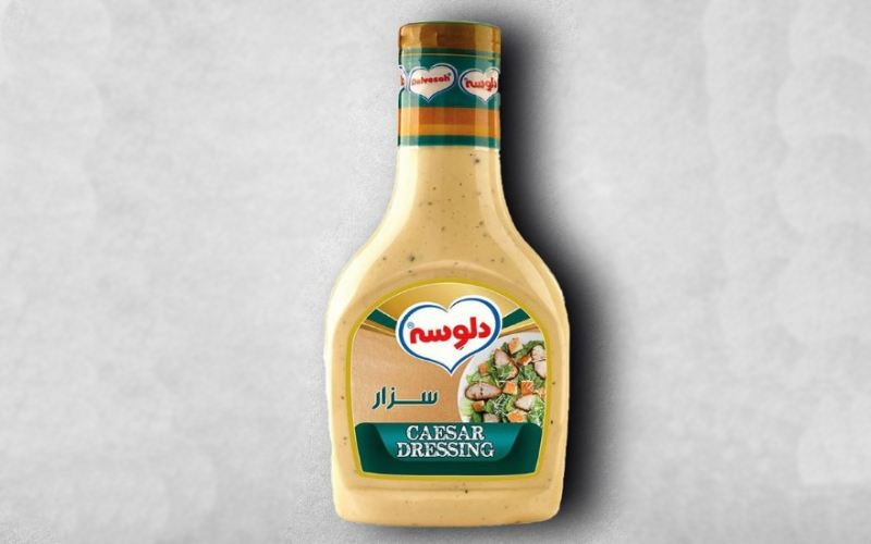 سس سزار دلوسه؛ دارای سبزی معطر 4 ترکیب (سس خردل سیر فلفل)