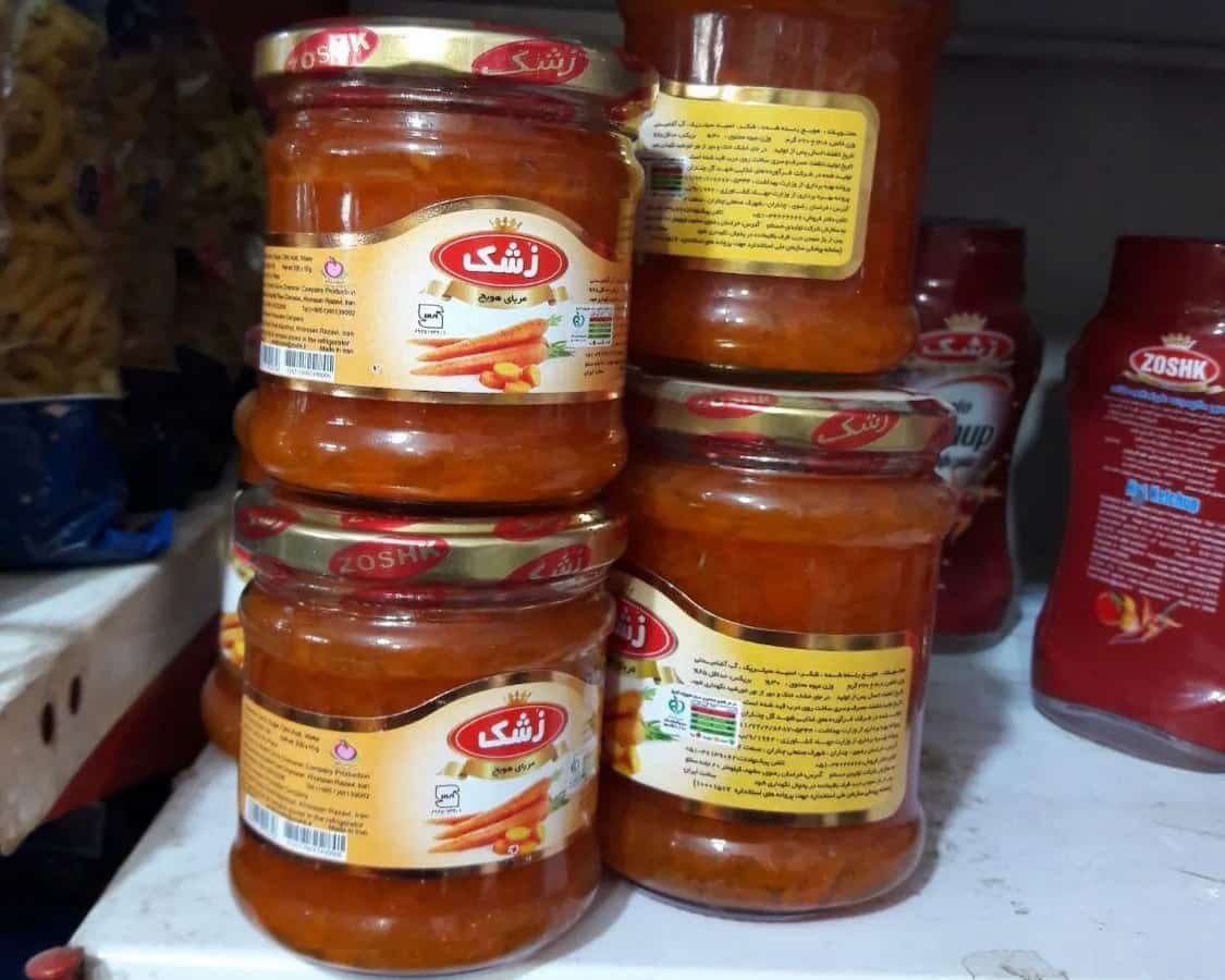 قیمت مربا هویج زشک