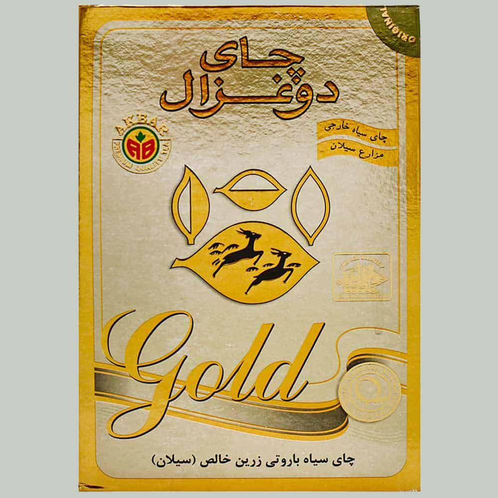 چای دوغزال طلایی؛ سیاه سبز میوه ای وزن 500 گرم