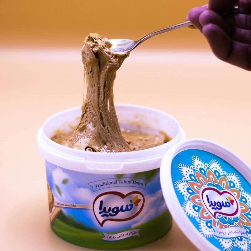 حلوا ارده سویدا؛ پسته ای کنجدی (نیمه مایع جامد)