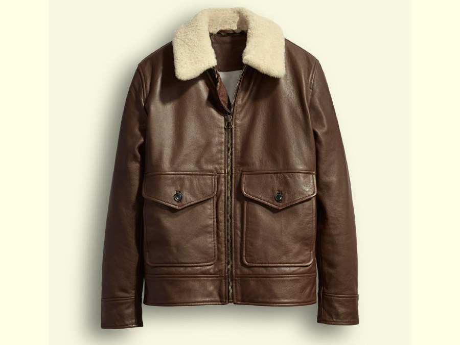 کاپشن چرم پسرانه؛ 3 نوع جیب دار یقه بلند بارانی چرم گوسفند