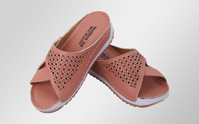 صندل طبی زنانه شهرام طب؛ بادوام راحت محافظ کمر ستون فقرات 